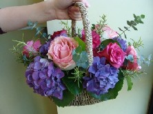 Rose flower girls basket